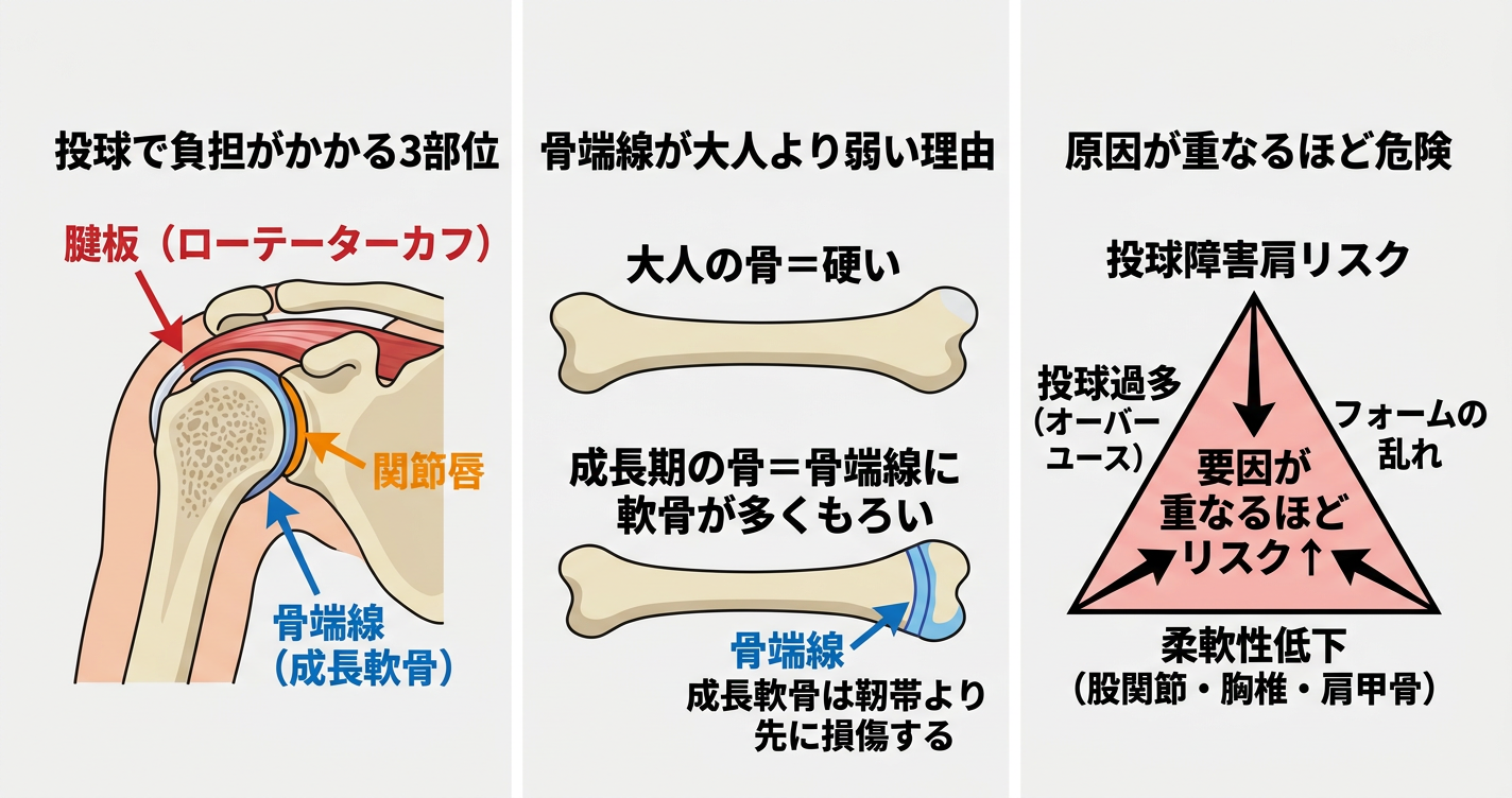 投球障害肩の原因｜中学生の肩で何が起きているのか