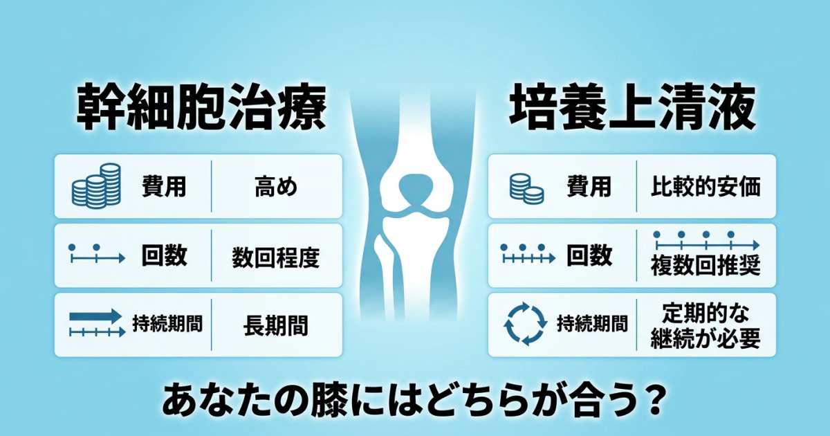 幹細胞治療と培養上清液の作用メカニズム｜「細胞を入れる」と「成分だけ届ける」の根本的な差